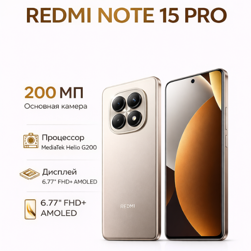 CHARGE - Купить Смартфон Xiaomi Redmi Note 15 Pro 8/256 ГБ, Titanium Color онлайн с доставкой в маркетплейсе alifshop.uz